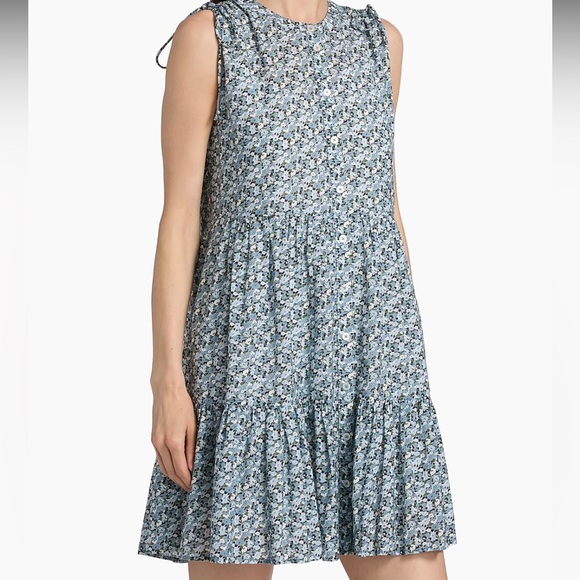 Veronica Beard Yulianna Floral Cotton-Blend Minidress - Picture 2 of 10